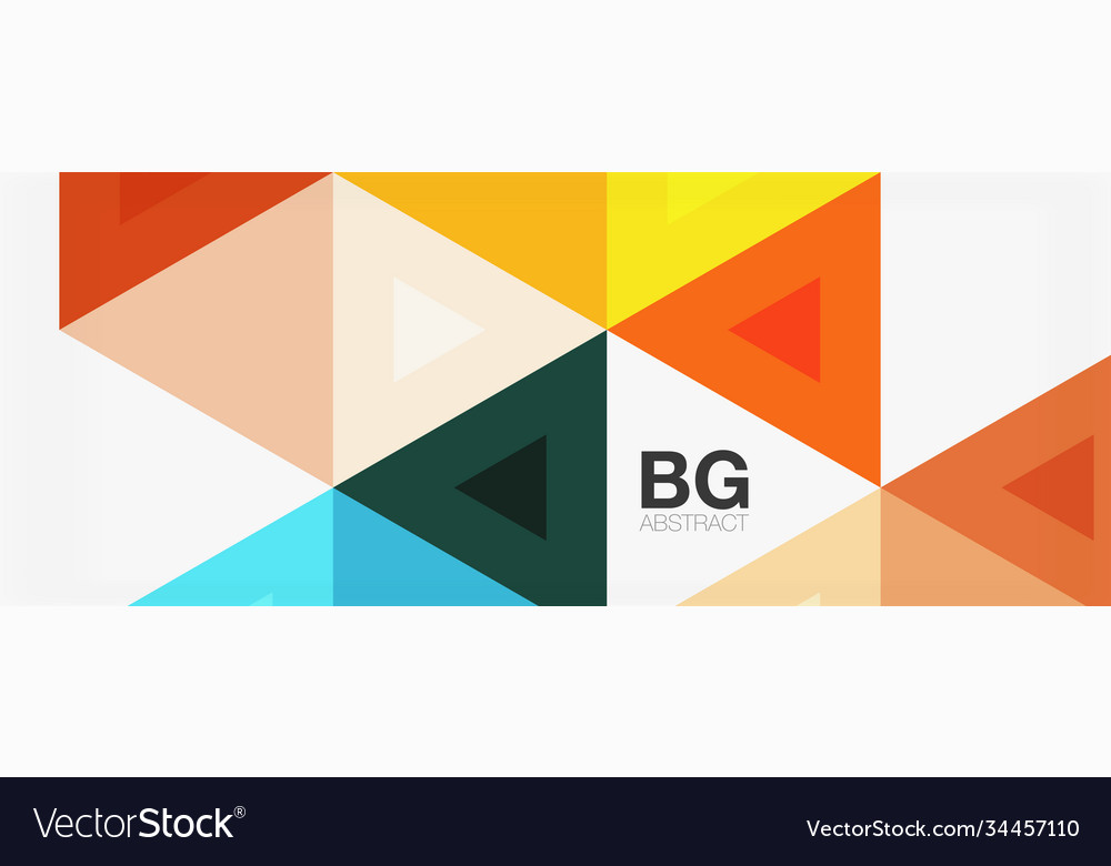 Mosaic triangle pattern abstract background Vector Image Mosaic triangle pattern abstract background