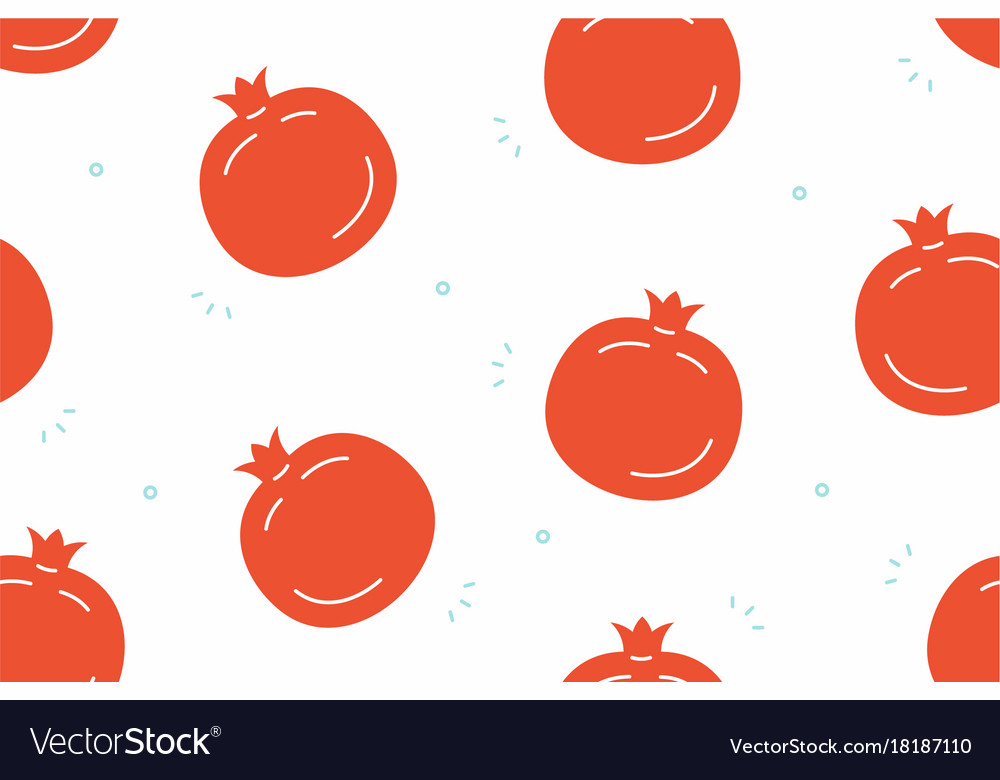 Pomegranate seamless pattern
