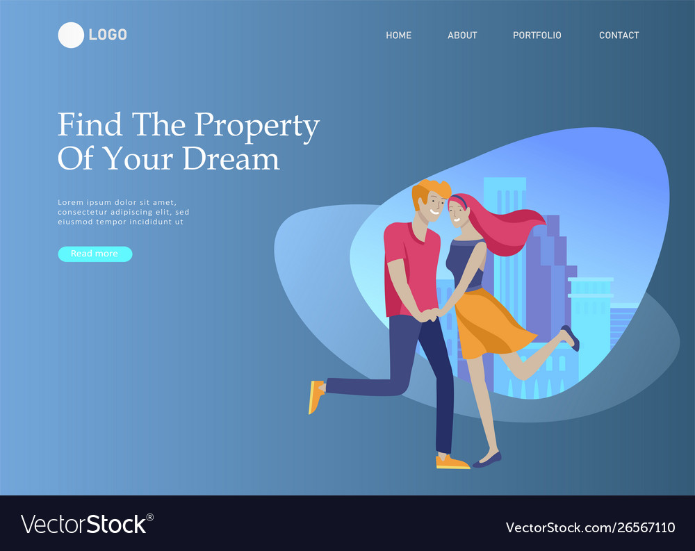 Real estate landing page template investment