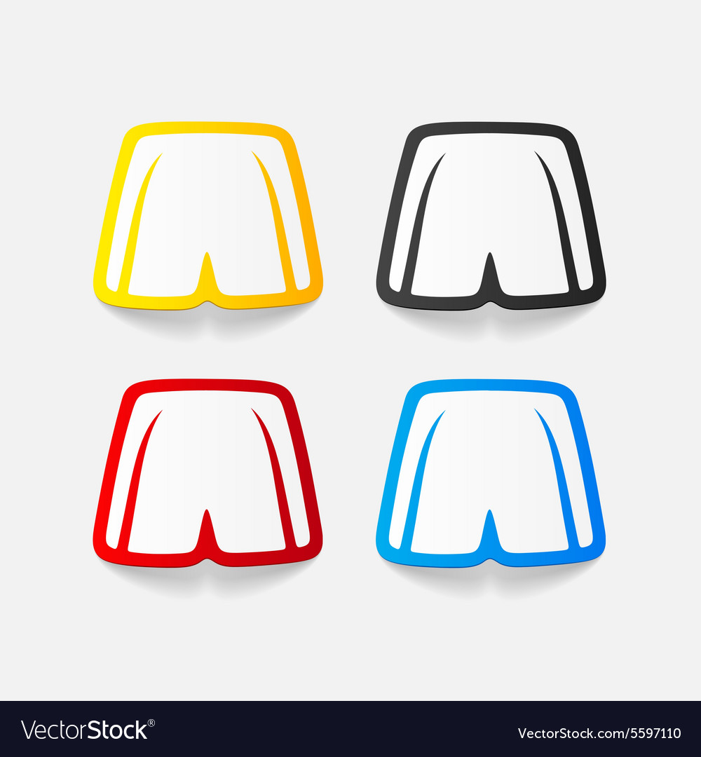 Realistic design element shorts