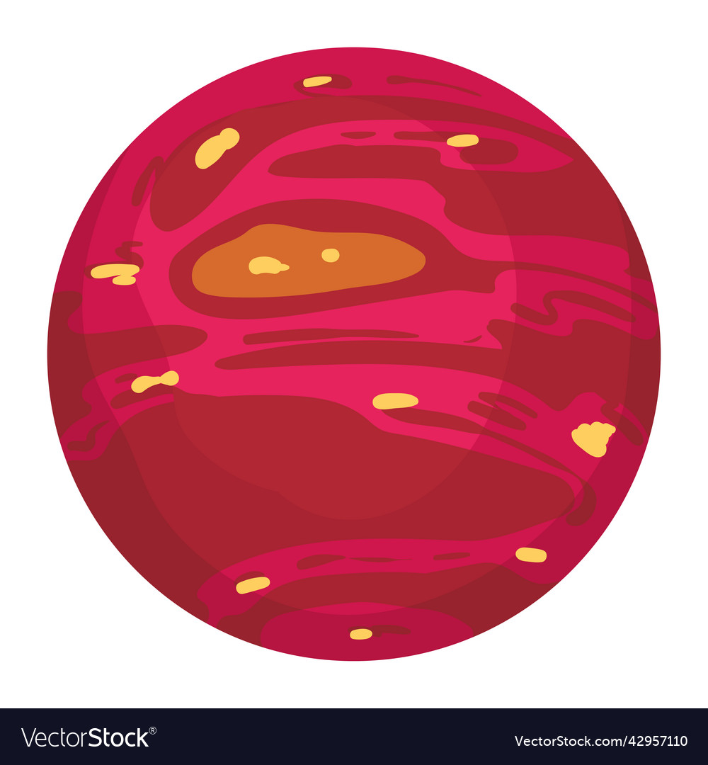 Red mars space planet Royalty Free Vector Image