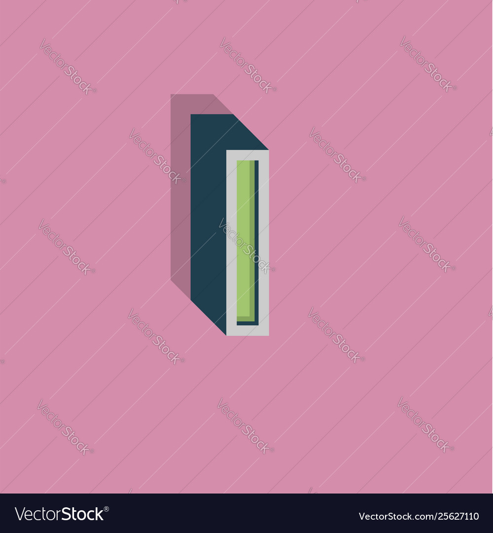 Retro 3d character from a fontset vector image Retro 3d character from a fontset