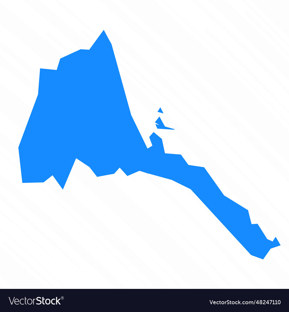 Simple map of eritrea country vector image Simple map of eritrea country