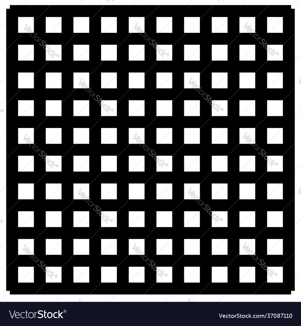 Squares grid mesh grating trellis vector image Squares grid mesh grating trellis