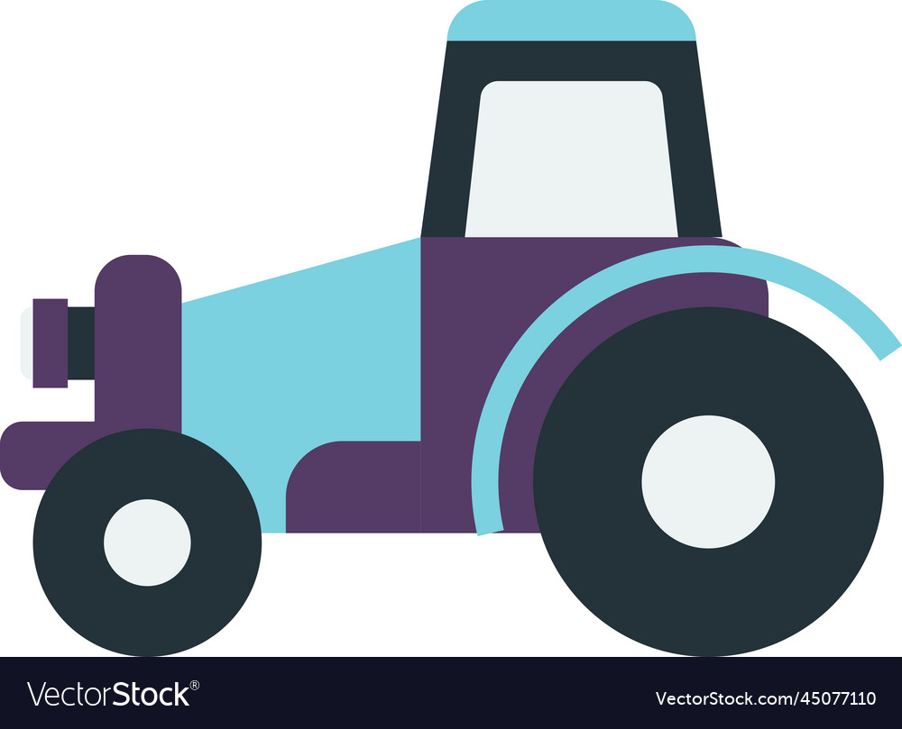 Tractor in minimal style