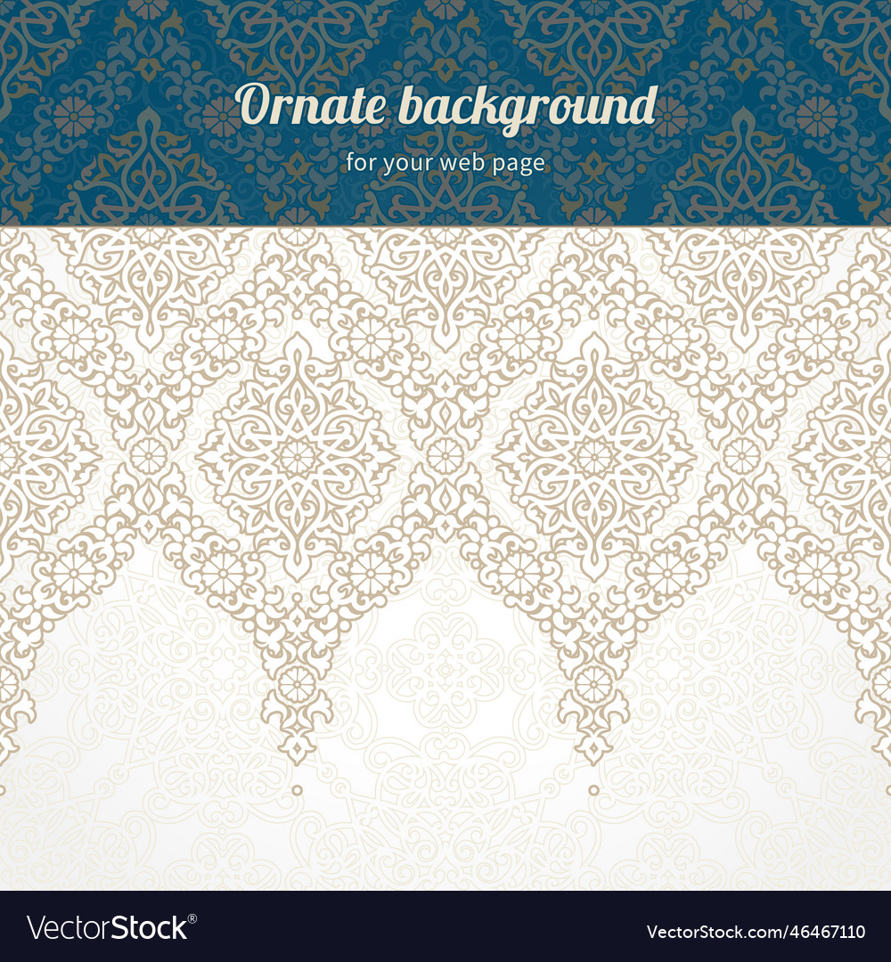 Web page design template in eastern style