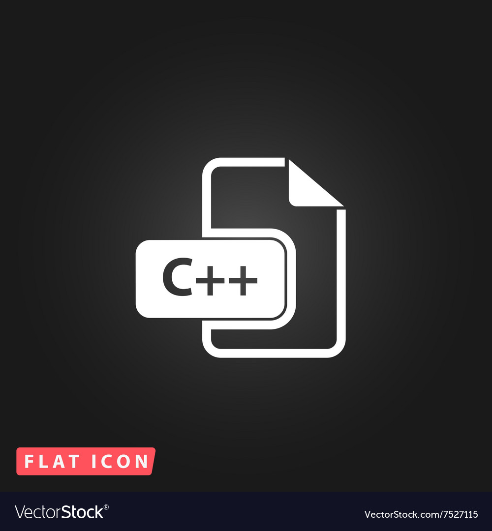 C development file format flat icon