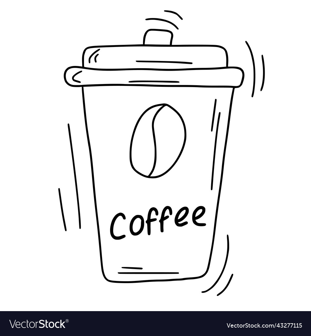 Doodle coffee cup