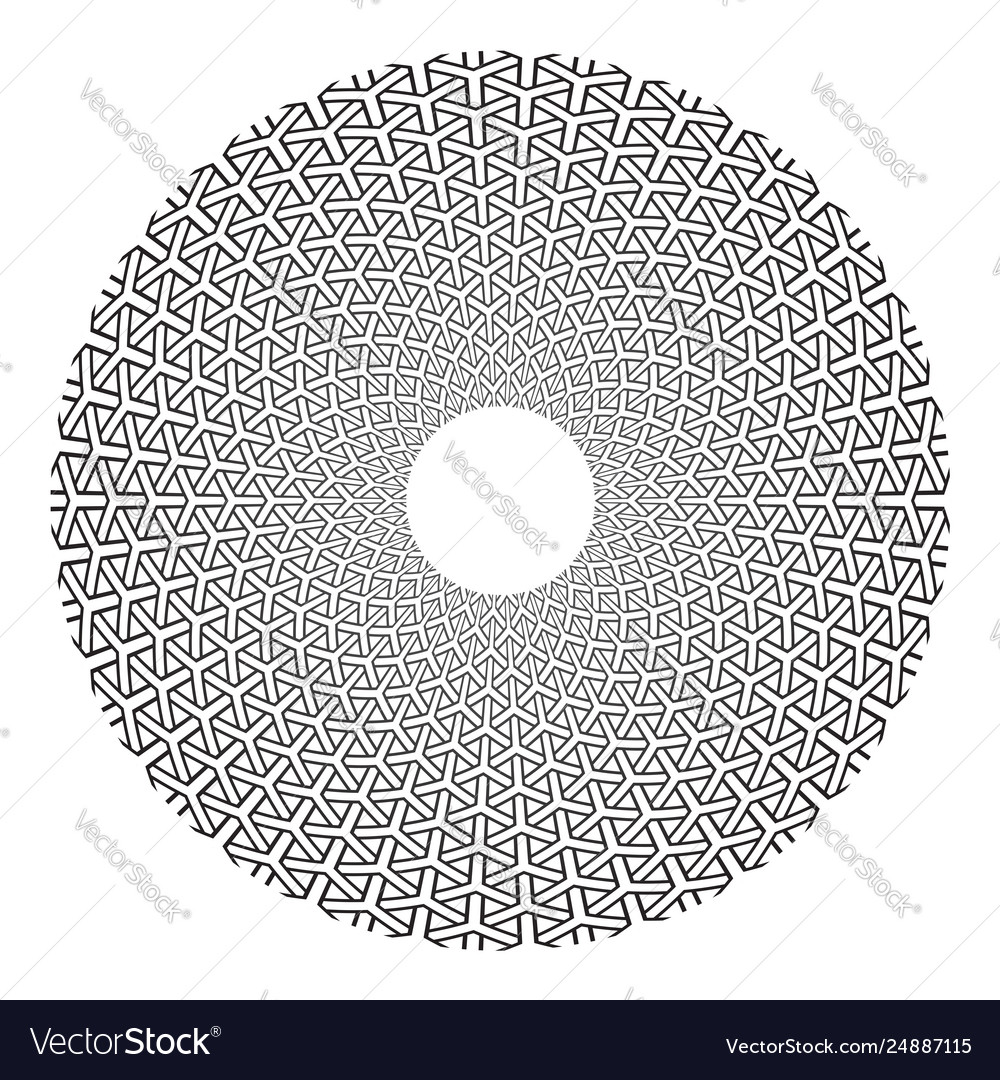 Intricate Radial Circle Pattern