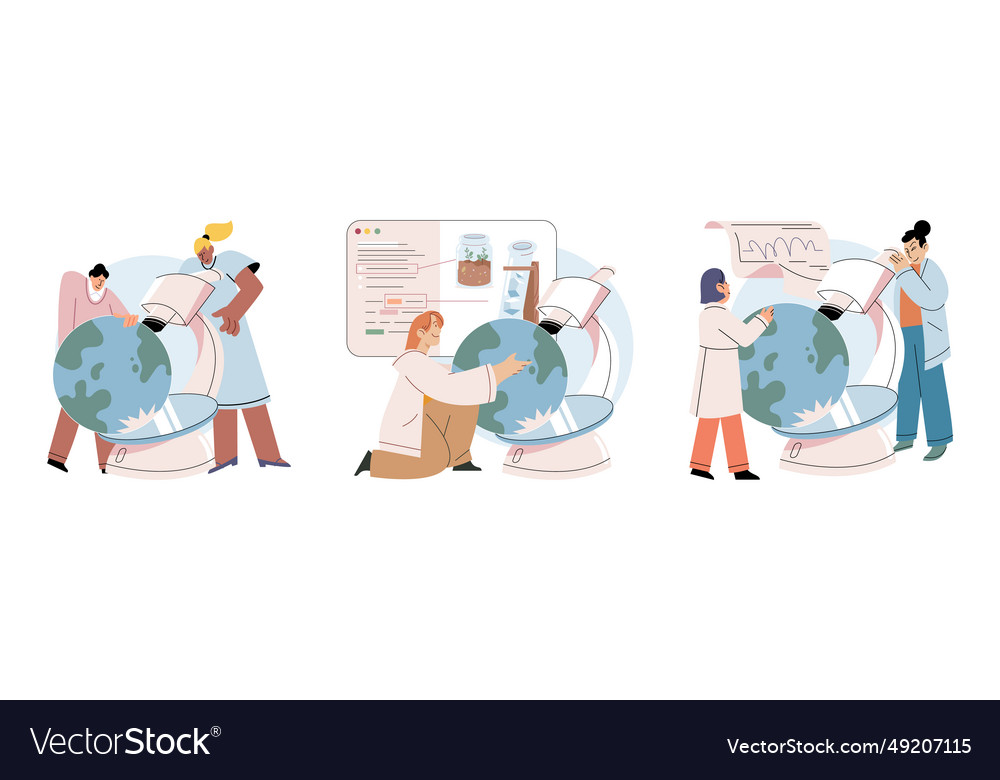 Lab test experiments are designed vector image Lab test experiments are designed