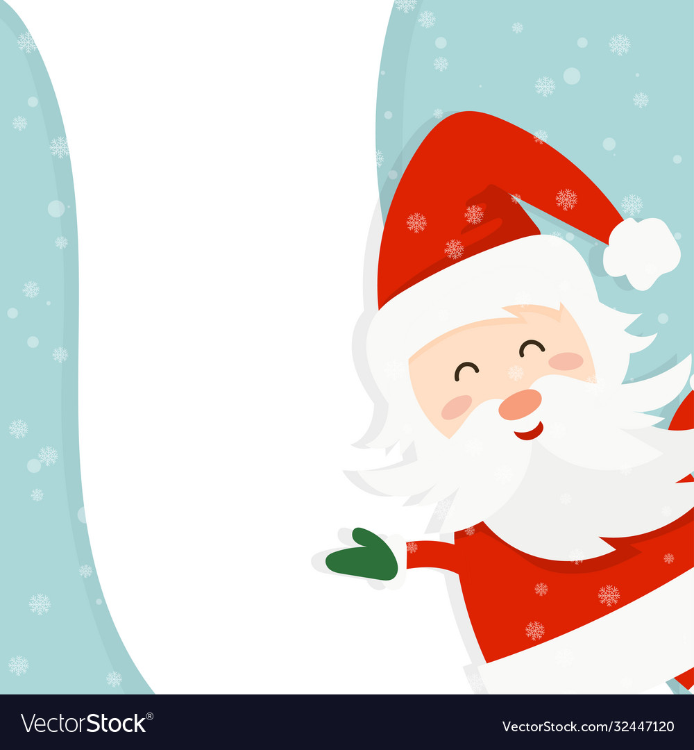 Cartoon for holiday theme with santa claus