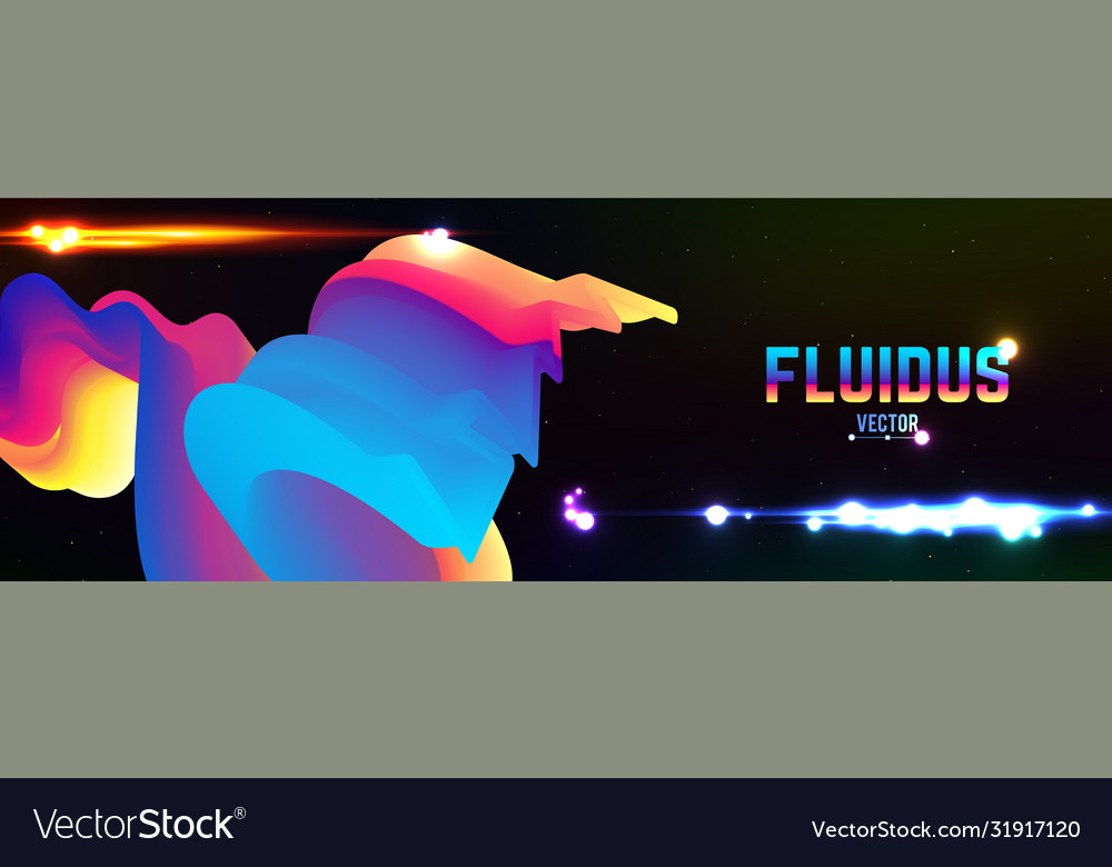 Fluid colorful gradient background modern
