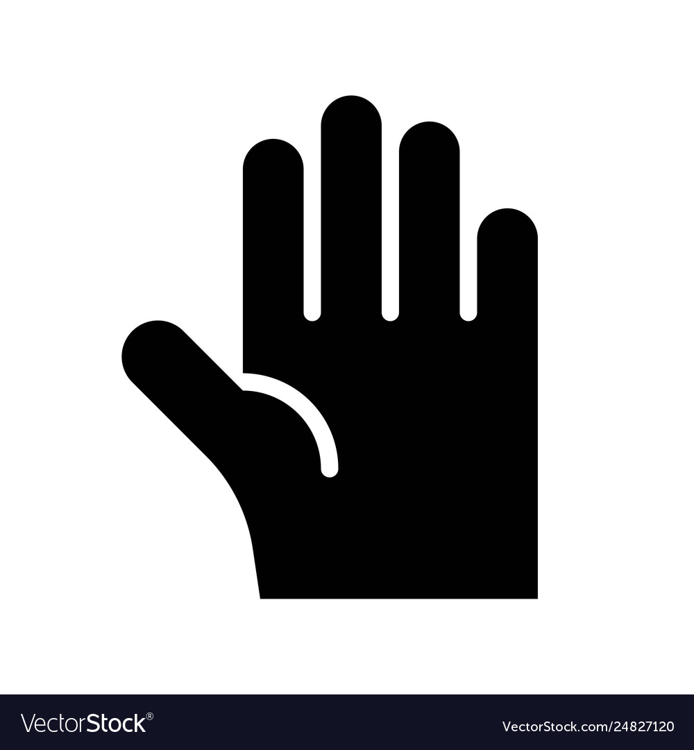 Hand ramadan related solid icon