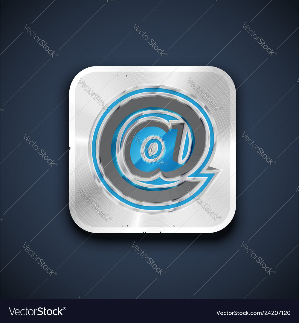Metallic 3d character from a font set vector image Metallic 3d character from a font set