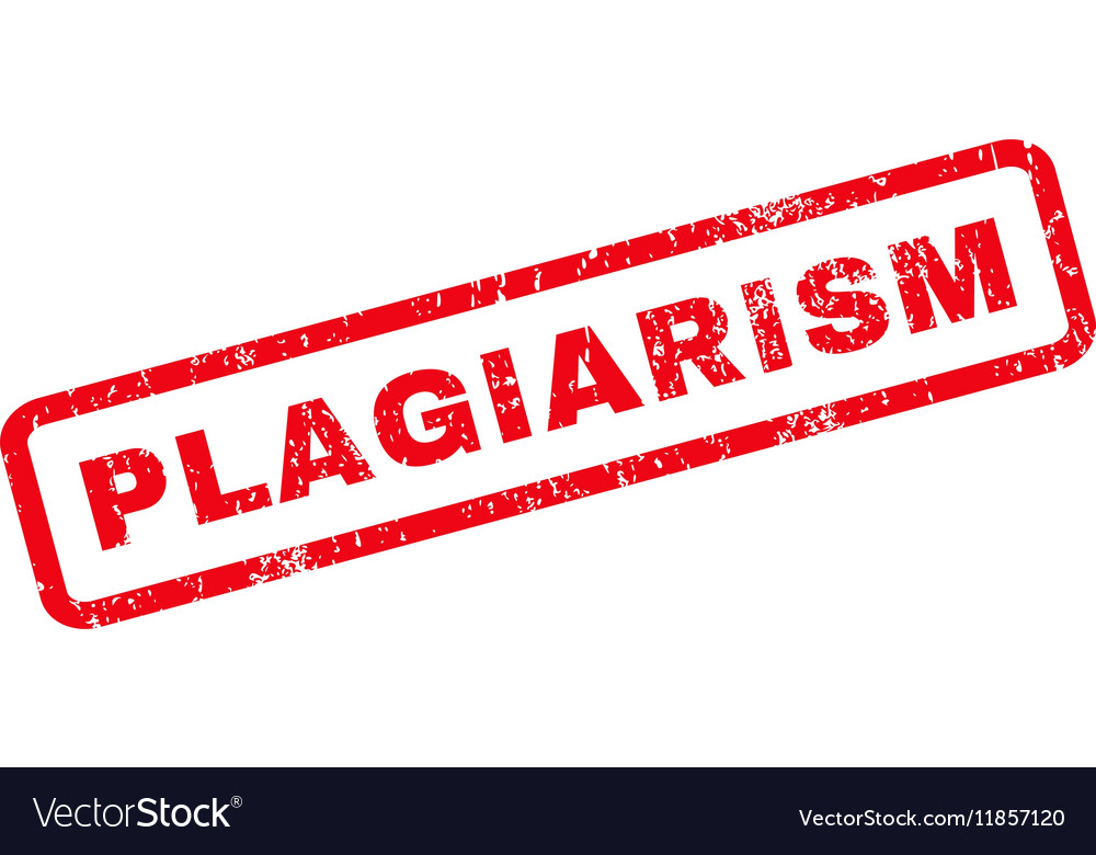 Plagiarism rubber stamp Royalty Free Vector Image