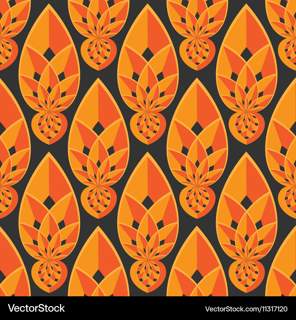 Seamless ornament pattern tile Royalty Free Vector Image