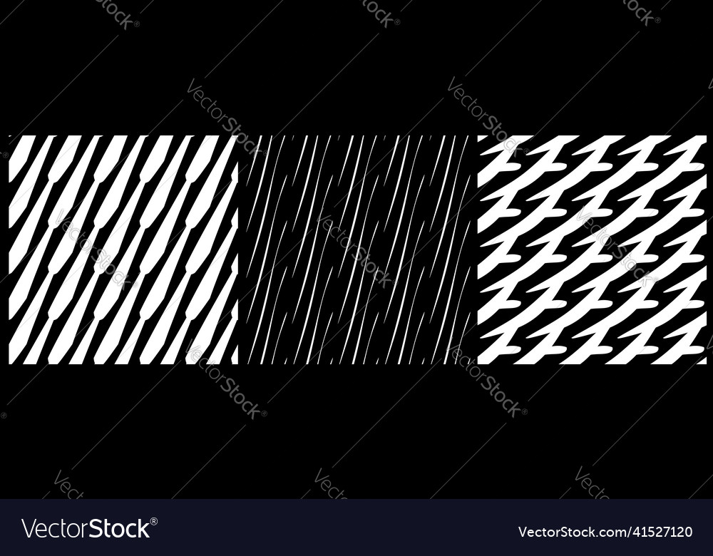 Set of 3 seamless pattern texture Vector Image Set of 3 seamless pattern texture
