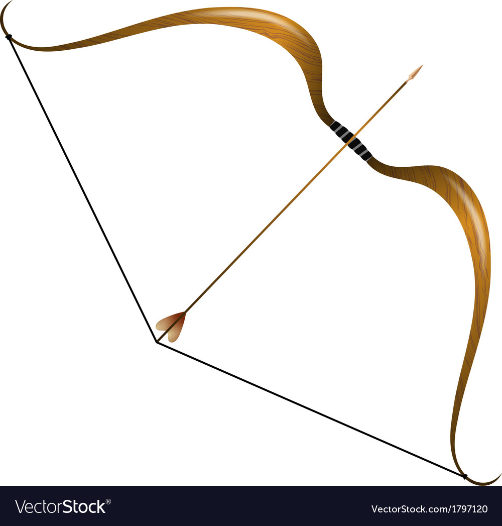 Download Vintage bow and arrow Royalty Free Vector Image