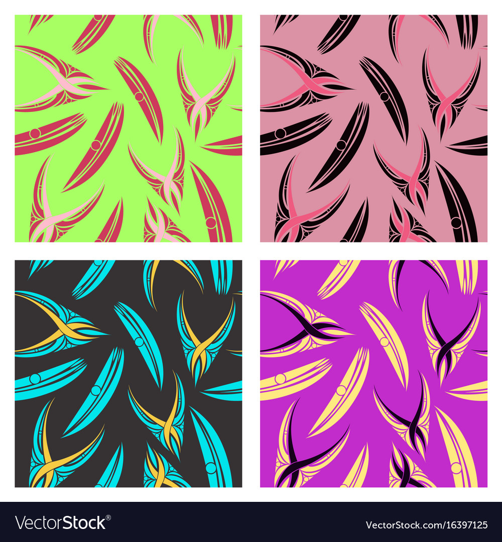 Assembly of patterns in striped style