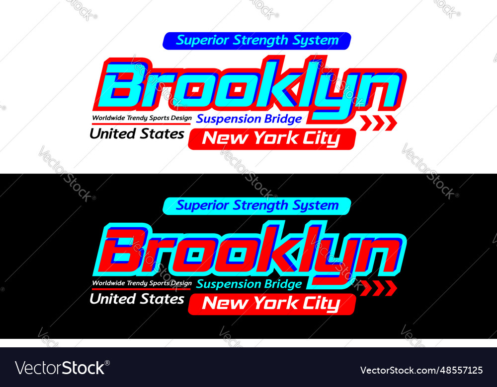 Stadtsport in Brooklyn vector image Stadtsport in Brooklyn