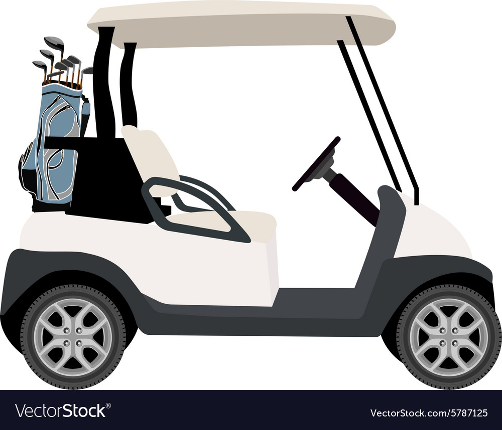 Golf cart Royalty Free Vector Image - VectorStock