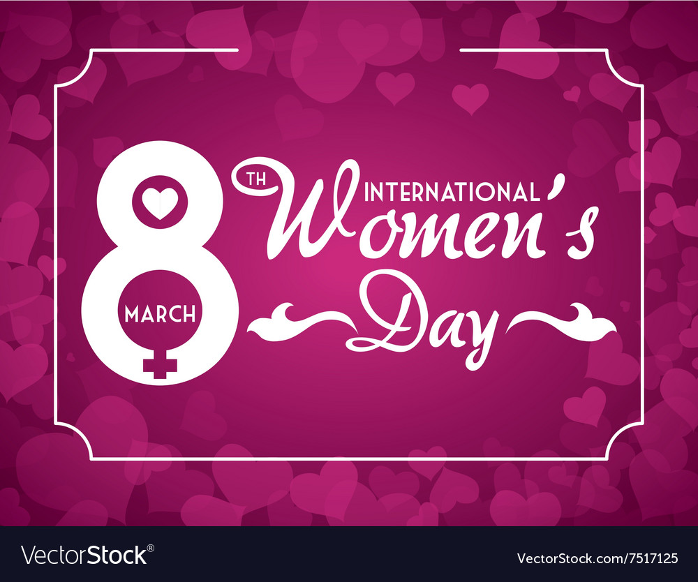 Happy womens day design Royalty Free Vector Image