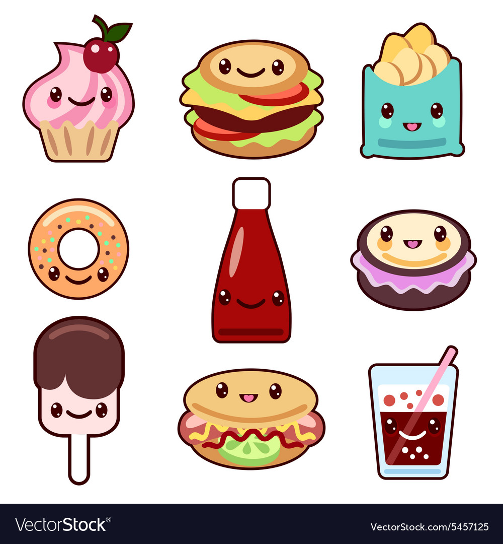 Kawaii Clipart Food Photos, Images and Pictures