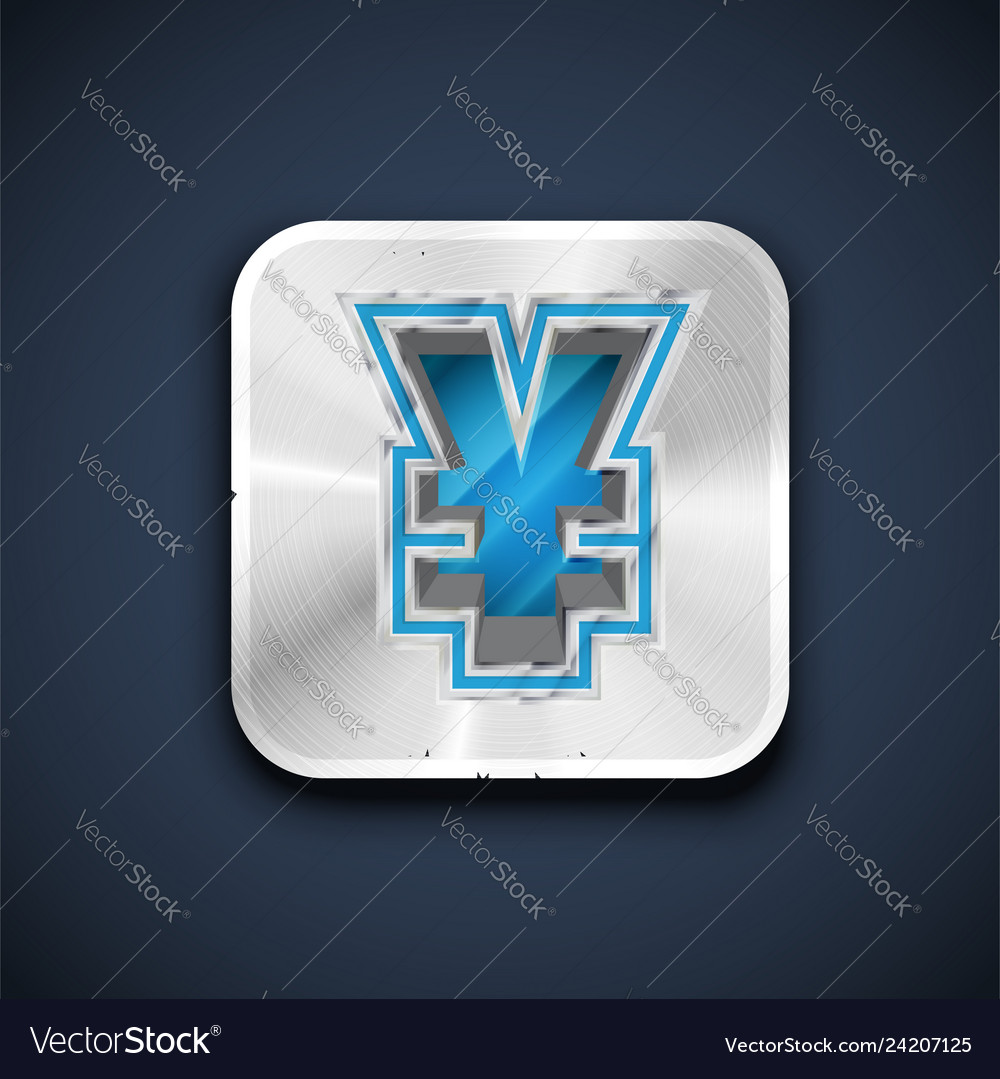 Metallic Font Character - 3D Style