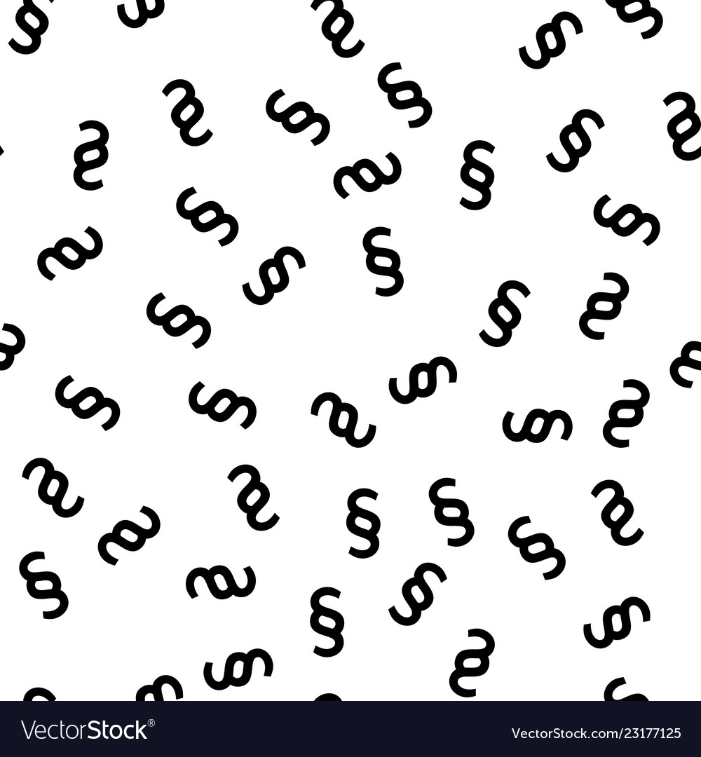 Section signs random seamless pattern vector image Section signs random seamless pattern
