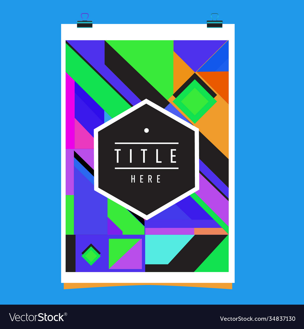 Abstract colorful geometric pattern background