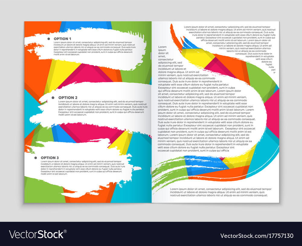 Abstract layout background set for art