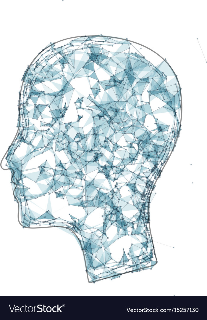 Abstract Polygon Head with Triangles