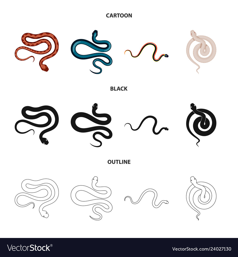 Isolated object of mammal and danger symbol set