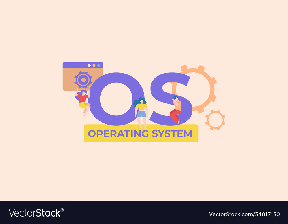 Os operating system advanced software vector image Os operating system advanced software