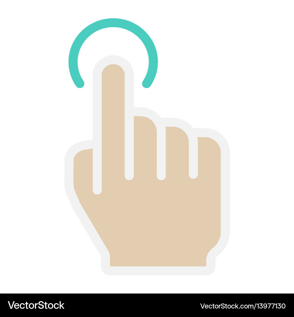 Touch Screen Tap Icon Royalty Free Vector Image