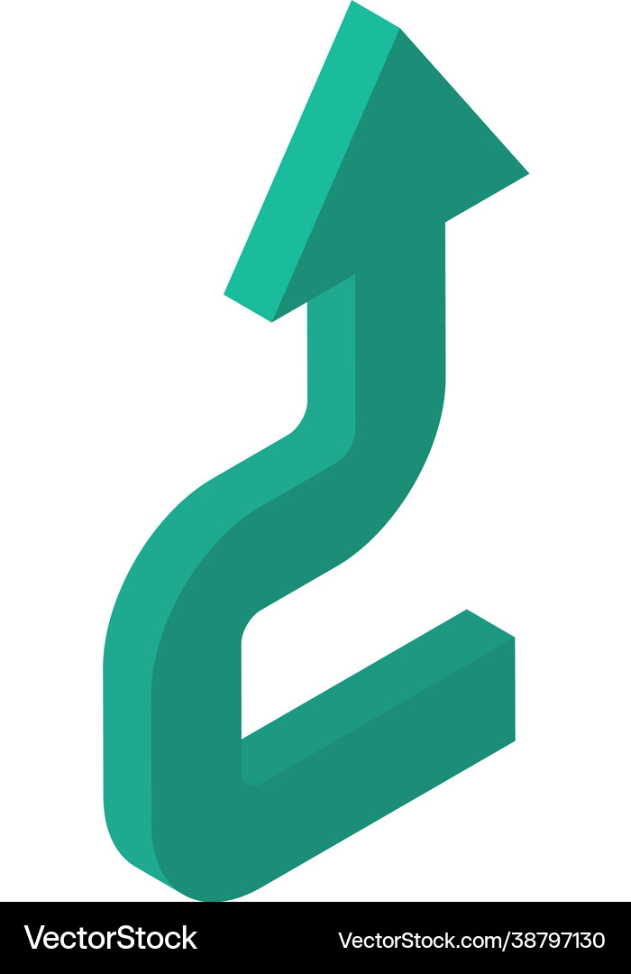 Upward arrow Royalty Free Vector Image - VectorStock
