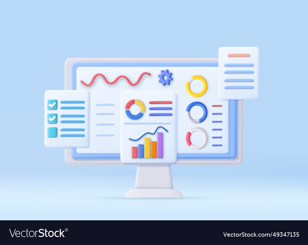 3d business strategy concept Royalty Free Vector Image