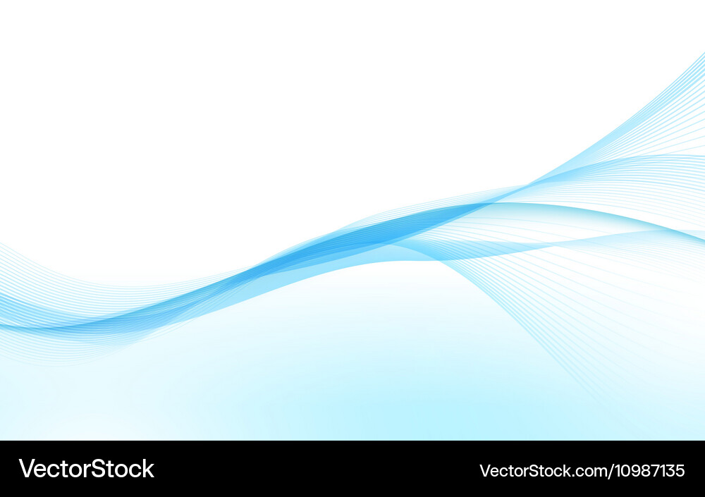Abstract blue waves Royalty Free Vector Image - VectorStock