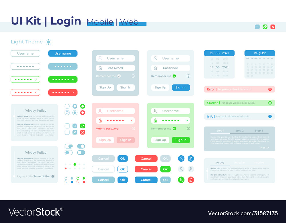 Authorization ui elements kit