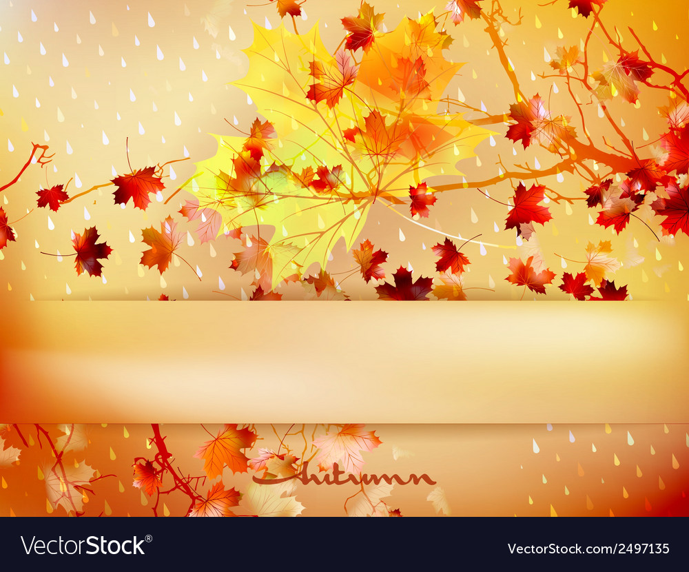 autumn leave made of