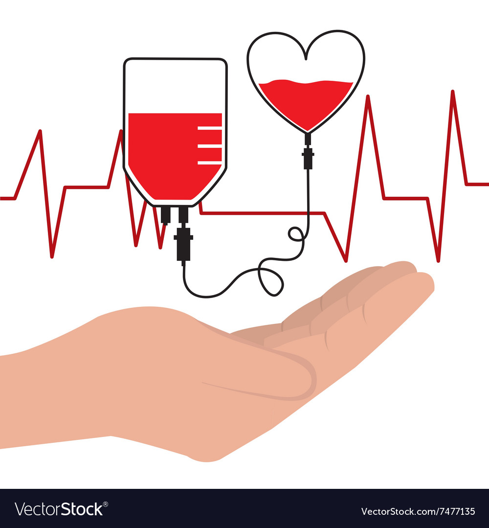 Blood donation campaign Royalty Free Vector Image