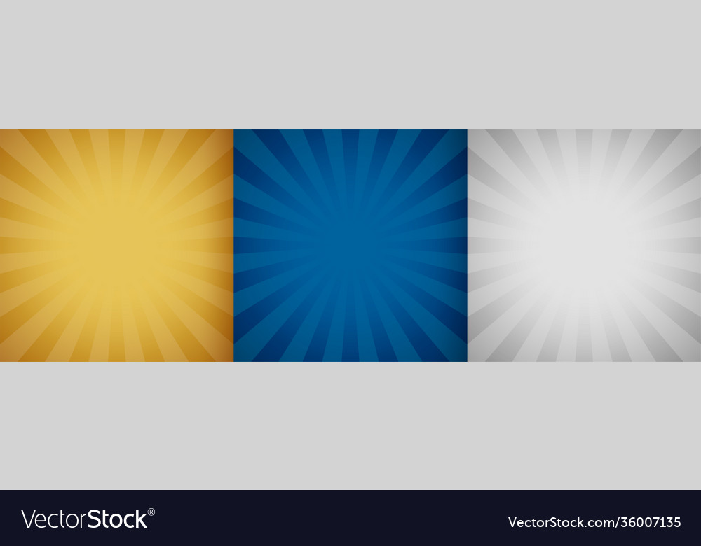 Dynamic Sunburst Backgrounds - Three Colors