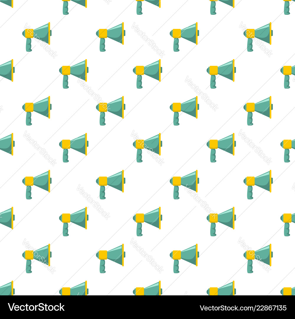 Megaphone with handle pattern seamless Royalty Free Vector