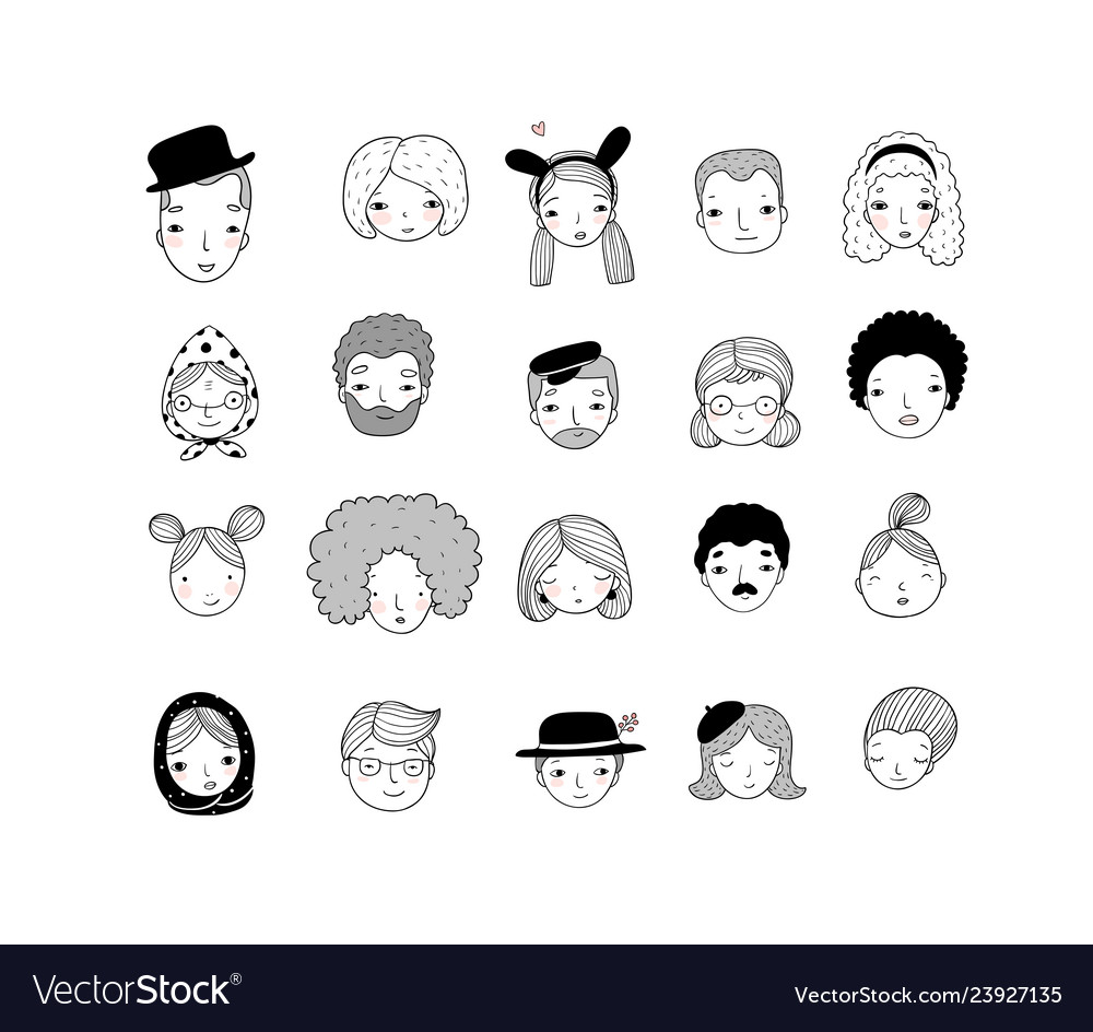 Pattern with graphical faces