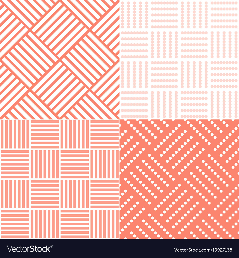 Set of square tile seamless pattern