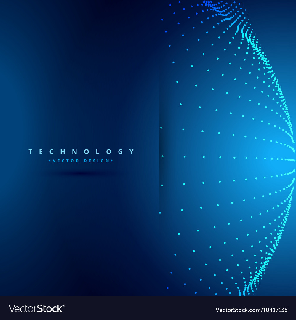 Technology background with sphere dots