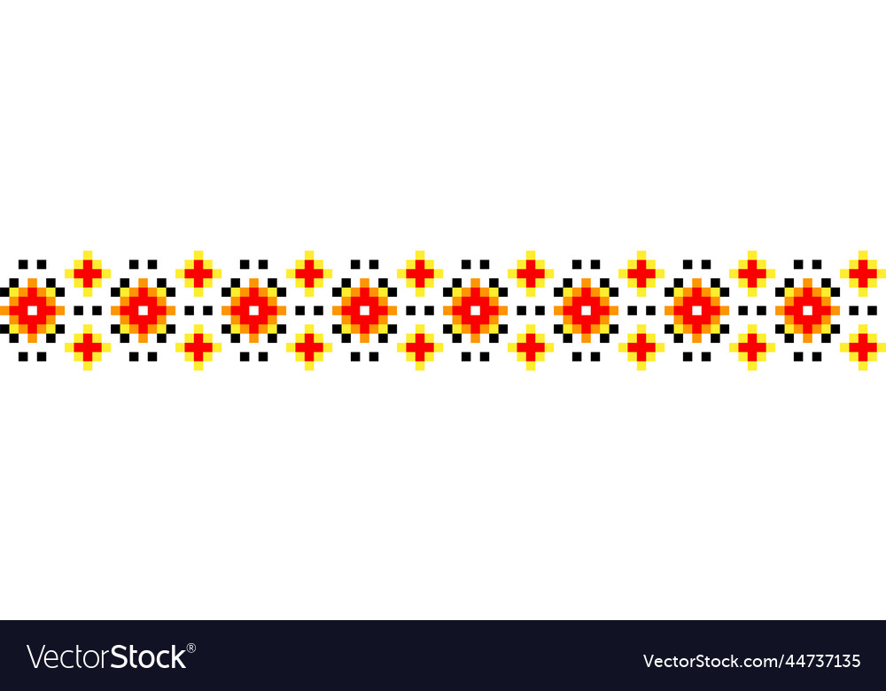 Ukrainian traditional embroidery pattern Vector Image