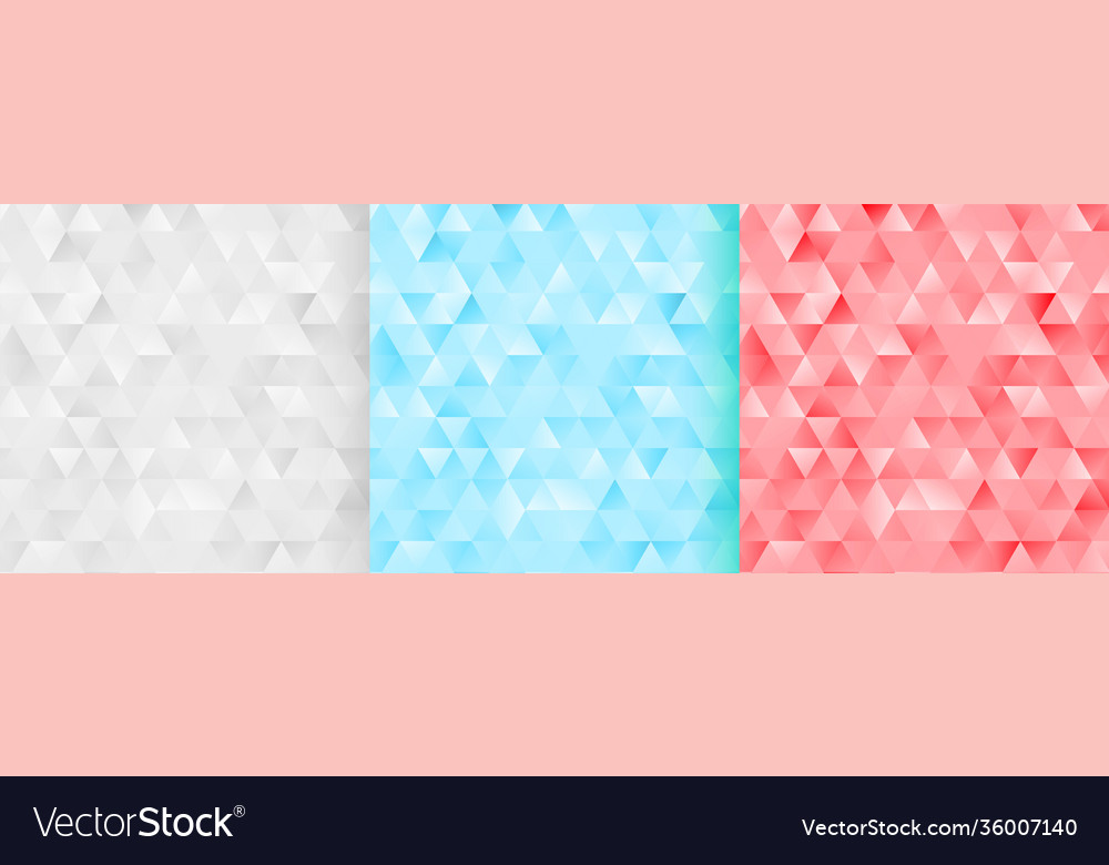Abstrakte monotone Dreieck Muster Hintergrundset