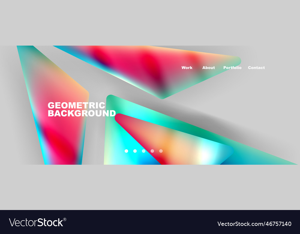 Bright colorful triangular shapes abstract vector image Bright colorful triangular shapes abstract