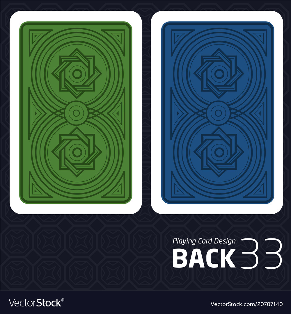 Card back abstract pattern background underside